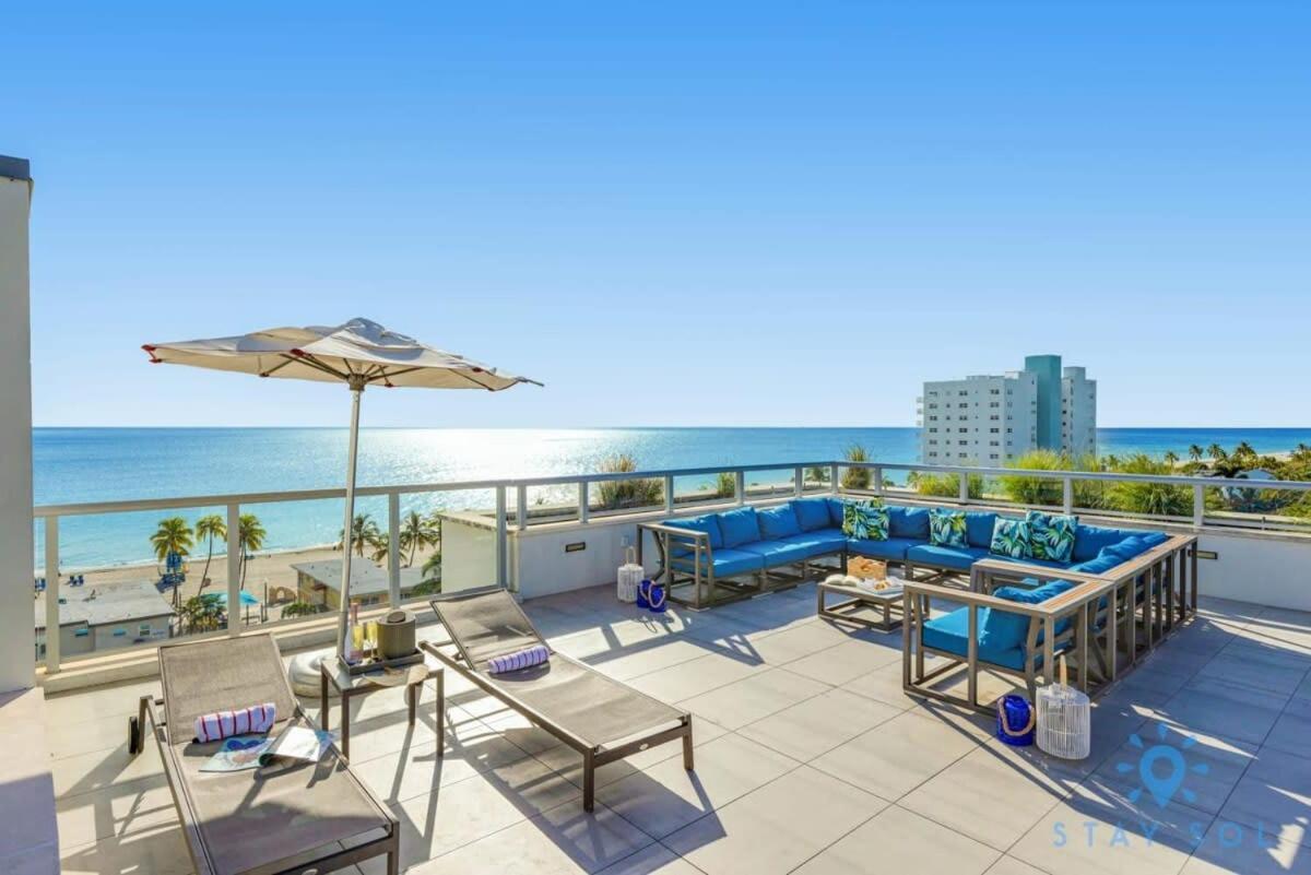 Rooftop Pool & Hot Tub - Gym - Hollywood Beach Exteriér fotografie