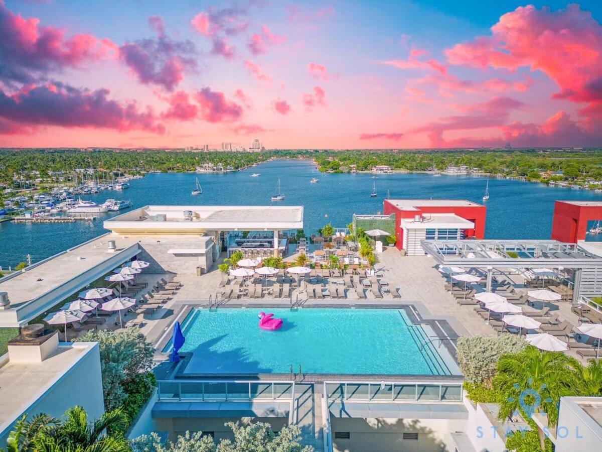 Rooftop Pool & Hot Tub - Gym - Hollywood Beach Exteriér fotografie