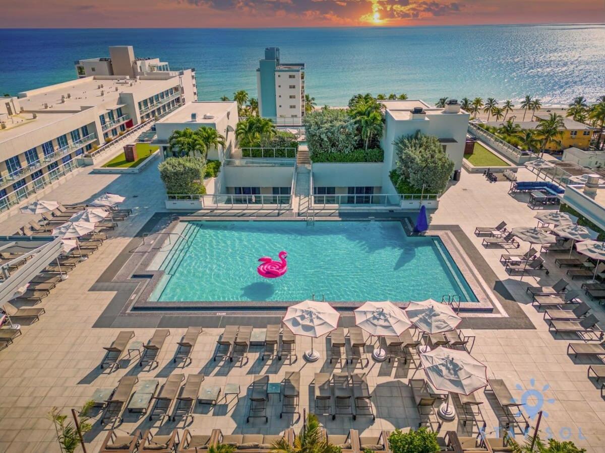 Rooftop Pool & Hot Tub - Gym - Hollywood Beach Exteriér fotografie