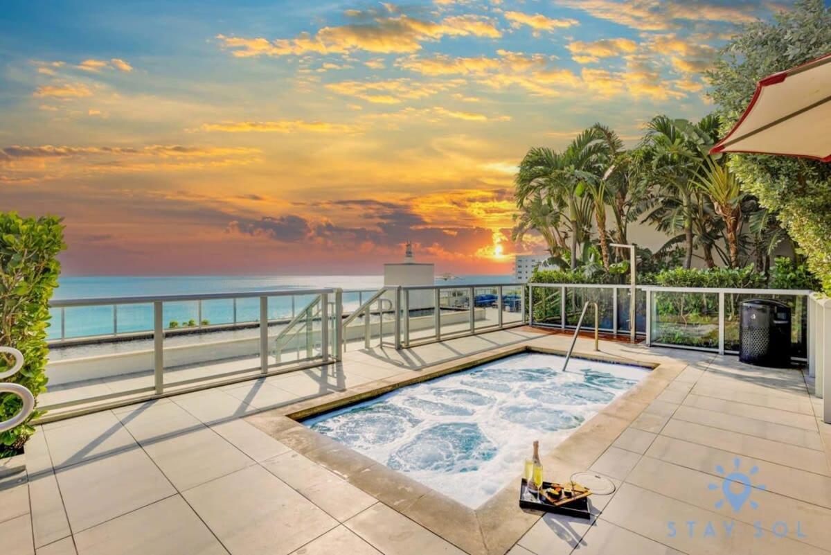 Rooftop Pool & Hot Tub - Gym - Hollywood Beach Exteriér fotografie