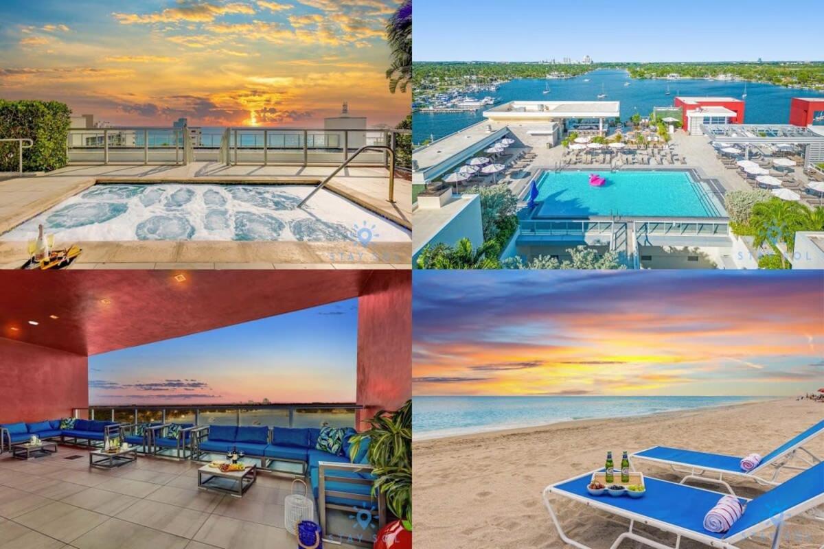 Rooftop Pool & Hot Tub - Gym - Hollywood Beach Exteriér fotografie